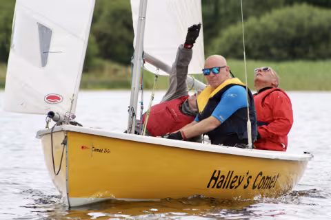 Adult trainees in a Comet Trio