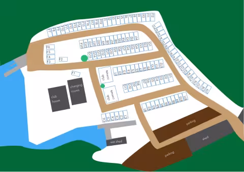 Plan showing layout of berths at LSC