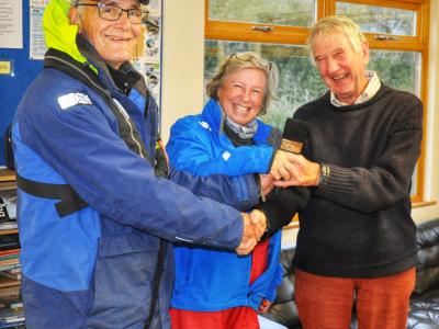 David Morgan and Rachel Duncan - winners of the Paintbrush Trophy